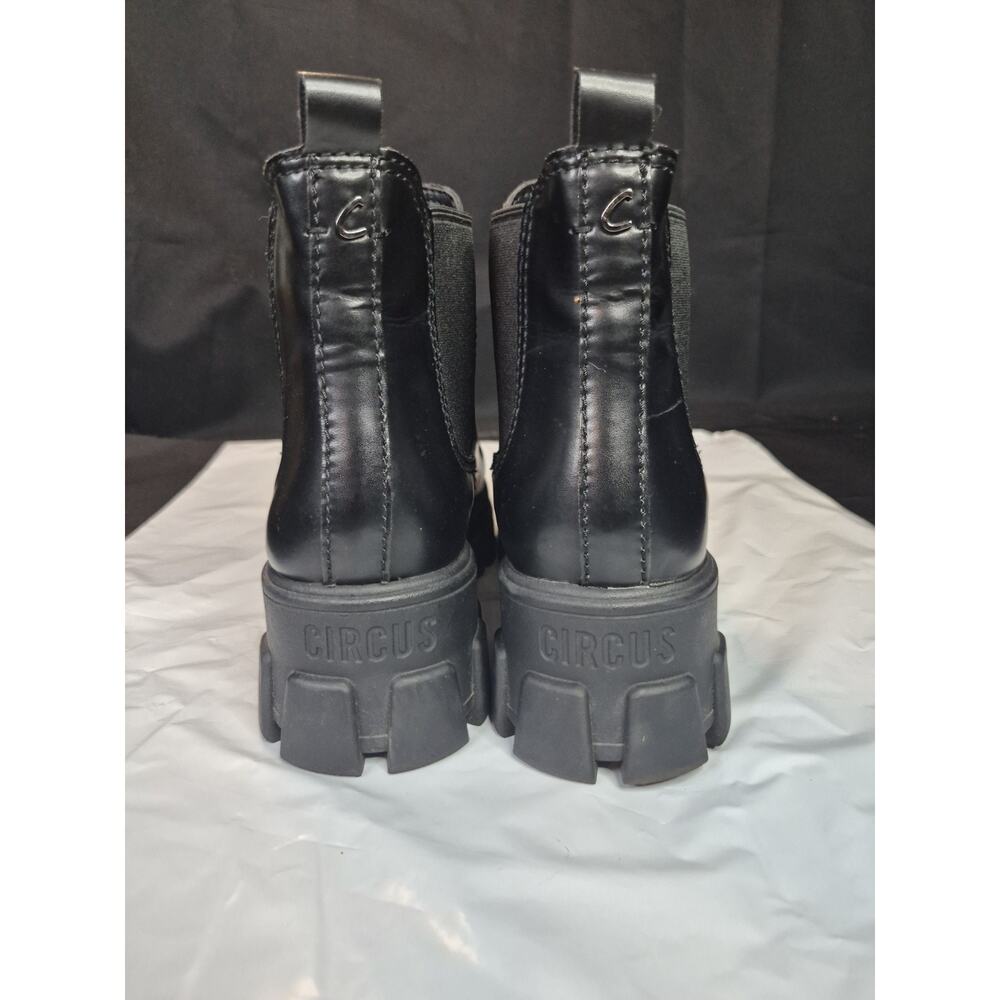 Circus by Sam Edelman Darielle Black Lug Sole Platform Chelsea Boots Sz 10 Woman - Picture 5 of 12